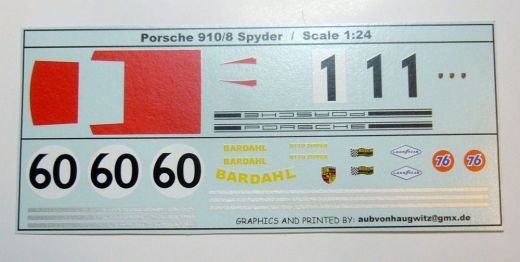 Porsche 910/8 Bergspyder / Bardahl Spyder