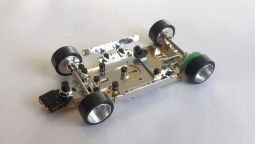 Komplettfahrwerk Super32 m.Ø3mm Achsen f.Universal-Can u.13D Motor