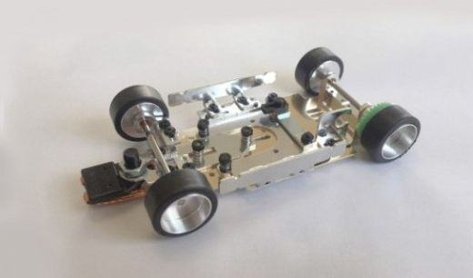 Komplettfahrwerk Super32 m.Ø2,38mm Achsen f.Universal-Can u.13D Motor