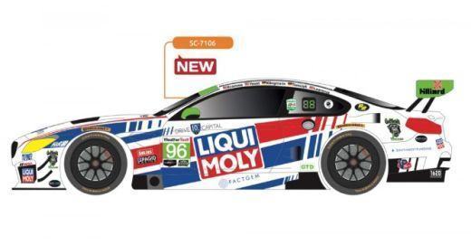 SCALEAUTO Racing-RC2 Competition BMW M6 GT3 Daytona 2018 No. 96 White Kit m. Beklebungssatz