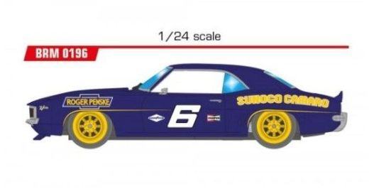 BRM Camaro Z28 - Sunoco - Roger Penske #6 Transam Laguna Seca 1969 - M. Donohue