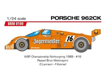 BRM Porsche 962 Kurzheck - Team Repsol Brun Motorsport - Jägermeister #16 Nürburgring 1989 - O. Larrauri - F. Konrad