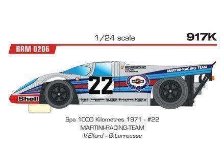 BRM P917K Martini Racing Team #22 -  1000km SPA 1971 - V. Elford - G. Larrousse