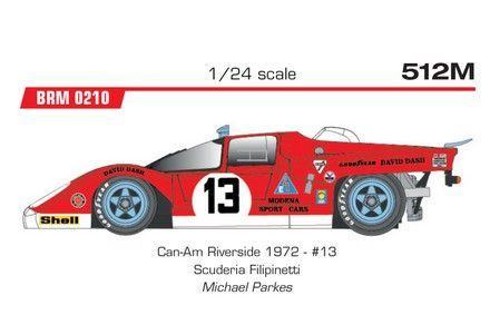 BRM F512M Filipinetti / Modena Sport Cars #13 Can-Am 1972 - M. Parkes
