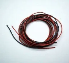 Silikonlitze hochflexibel 0,50qmm rot / schwarz (2 x 2 mtr.)