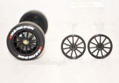 19,1 mm Felgeneinsatz Mercedes C63 AMG / Audi R8 GT3 schwarz