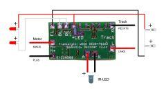 Decoder Speedflow Mini Frankenslot Set mit LED´s -Kabel / Entstörfilter