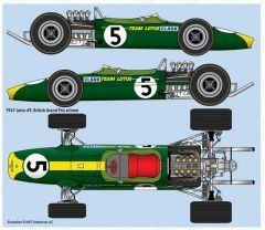 Indycals Decal Lotus 49 Jim Clark  #5
