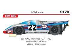 BRM P917K Martini Racing Team #22 -  1000km SPA 1971 - V. Elford - G. Larrousse