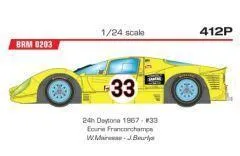 BRM Ferrari 412P Ecurie Francorchamps #33 - 24h Daytona 1967 - W. Mairesse - J. Blaton