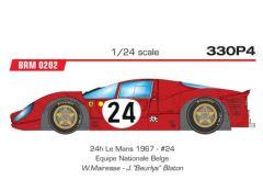BRM Ferrari 330 P4 Equipe National Belge #24 -  24h Le Mans 1967 - W. Mairesse - J. Blaton