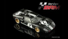 Slotcar 1:24 BRM GT40 MkII No. 2, Rennversion, Metall-Chassis